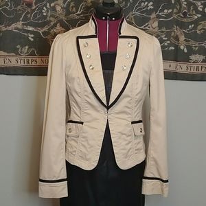 Military style white house black market blazer